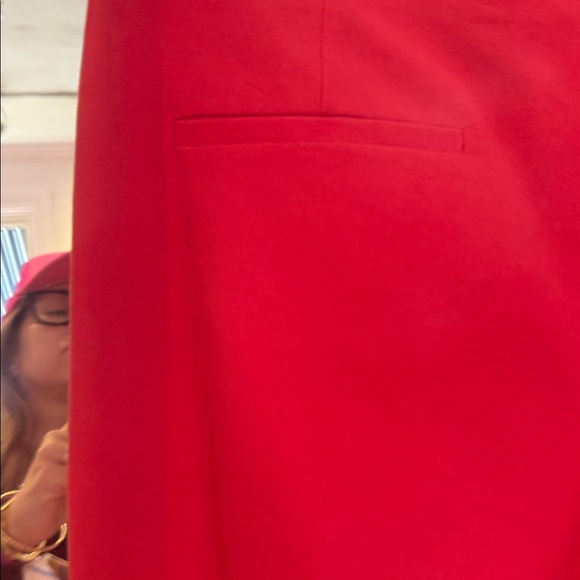 Akris Punto Red Cotton pant size 6 excellent condition - Picture 8 of 8